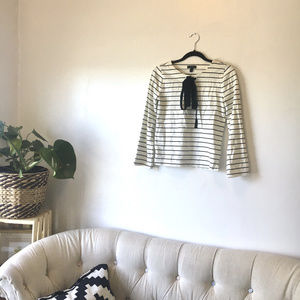NWT J. Crew Stripe Shirt Velvet Ribbon